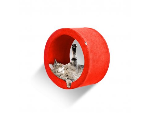 Pelíšek a škrabadlo Emmental - kruh: moderní designový nábytek pro kočku 