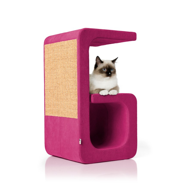 Pelíšek a škrabadlo Alphabet - písmeno: moderní designový nábytek pro kočku 