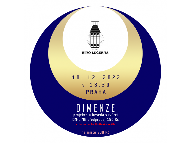 Kino LUCERNA - Praha - DIMENZE + kniha Myšlenky světla 