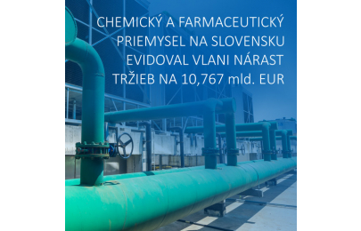 Slovenská chémia a farmácia vlani evidovali nárast tržieb na vyše desať miliárd eur