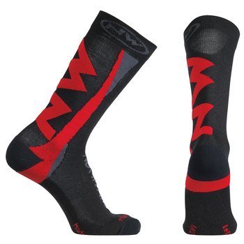 Northwave pánské cyklo ponožky Extreme Socks Black/Red