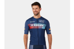 Santini Trek Factory Racing Men's Team Replica Cycling Jersey, 2023