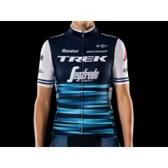 Santini Trek-Segafredo replika dámského cyklistického dresu, tmavě modrá/bílá