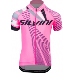 Silvini dětský cyklistický dres TEAM, pink-cloud