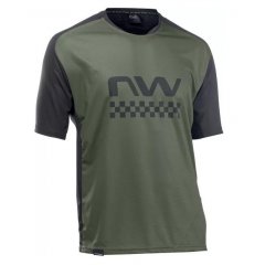 Northwave Edge Man Jersey Short Sleeve, Green Fore/Blk