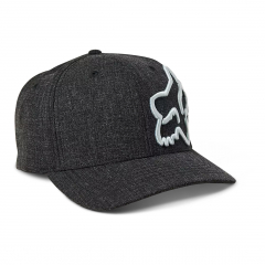 Fox Racing Clouded Flexfit 2.0 Hat, Black/Gunmetal