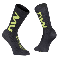 Northwave Extreme Air Sock, Black/Yellow Fluo