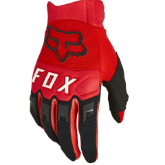 Fox Dirtpaw Glove, Fluorescent Red