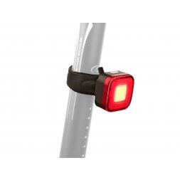 Author světlo zad. A-Square USB CobLed 40 lm - černá/červené-sklo