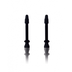 Vittoria Set ventilků Tubeless Valve alloy black 46mm (2 pcs)