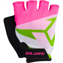 Silvini dětské rukavice z pružného a prodyšného materiálu OSE, pink-neon
