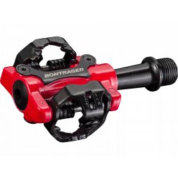 Bontrager MTB pedály Comp, bez platformy, hliníkové, červené