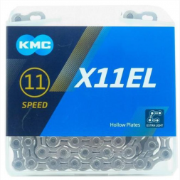 KMC řetěz X11 EL, 11S, 118čl., s rychlospojkou, stříbrný, balený