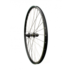 MACH 1 zadní zapletené kolo 26" MAX1, V-brake, kazeta 8-9sp., černé/stříbrné