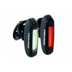 Trelock sada blikaček LS 180 Vergo white+red - přední/zadní