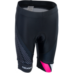 Silvini dětské cyklistické kalhoty TEAM, black - pink
