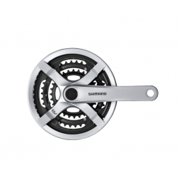 SHIMANO kliky TOURNEY FC-TY501, 4hran, 3x6/7/8, 170mm, stříbrné