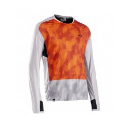 Northwave Edge Man Jersey Long Sleeve, Dove Gray/Orange