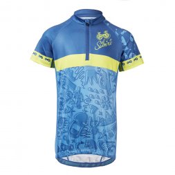 Silvini dětský cyklistický dres SCRIVIA, blue-lime