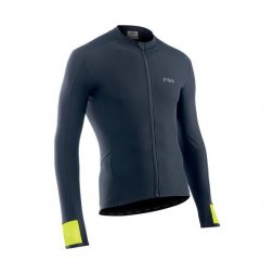 Northwave Fahrenheit Jersey Ls, Black/Yllw Fluo