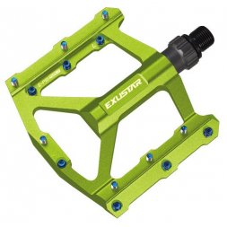 EXUSTAR BMX PEDÁLY, PB557, zelená