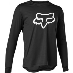 FOX Yth Ranger Ls Jersey, Black