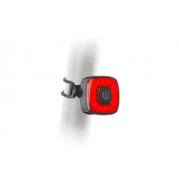 Světlo zad. A-Square USB CobLed 50 lm černá/červené-sklo