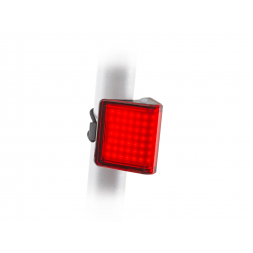 Světlo zad. V-Block360 USB CobLed 80 lm černá/červené-sklo