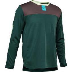 FOX Racing dětský dres Fox Yth Defend Ls Jersey Emerald