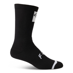 Fox 8" Defend Crew Sock, Black