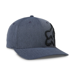 FOX Clouded Flexfit 2.0 Hat, Heather Deep Cobalt