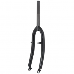 FORCE MTB vidlice 24" Fe 1" závit, černá lesklá