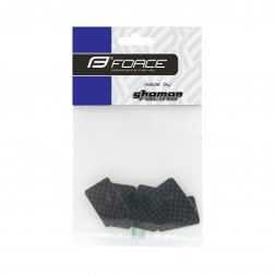 Nálepky FORCE pod bowden malé 6 ks, karbon