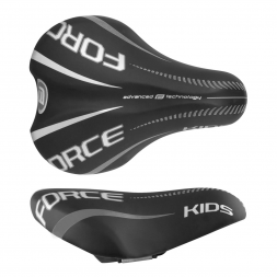 Sedlo FORCE dětské JUNIOR FREE BOYS, černo-šedé