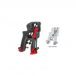 Dětská sedačka RABBIT HANDLEFIX přední, šedá-červená
