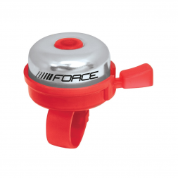 Zvonek FORCE KLASIK Fe / plast 22,2 mm, červený