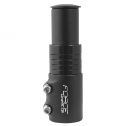 FORCE redukce/nástavec vidlice 1 1/8'' Al, černý