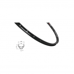 Ráfek MACH1 250DISC 622 x 19, 36 děr, černý