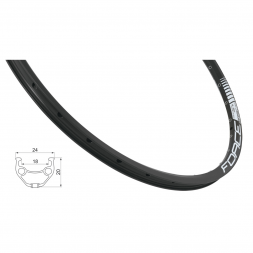 FORCE ráfek BASIC DISC 559x18 32děr, černý