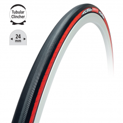 TUFO galuska-clincher T.C S33 PRO 28"/24mm, černo-červ.