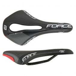 FORCE sportovní sedlo RIK HOLE+, černo-bílé