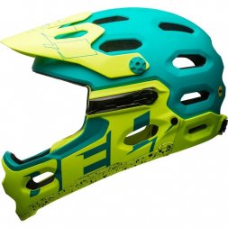 Dětská helma BELL Super 3R MIPS-mat emerald/retina sear, M