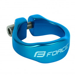 FORCE objímka sedlovky, 34.9 mm, hliník, modrá