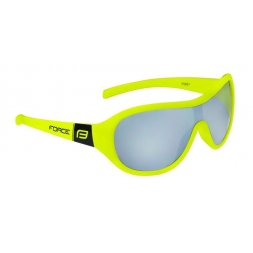 brýle FORCE POKEY dětské, fluo-černé, černá skla