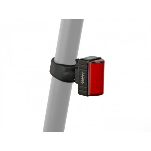 Světlo zad. A-Square USB CobLed 100 lm černá/červené-sklo 
