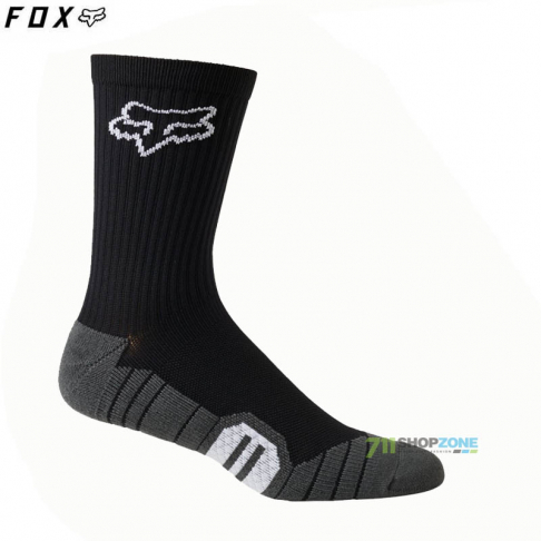 Fox 8" Ranger Cushion Sock, Black 
