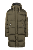 Pánský péřový kabát Erico-D v olivově zelené barvě