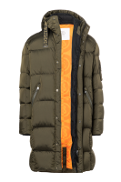 Pánský péřový kabát Erico-D v olivově zelené barvě