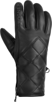 Dámské kožené rukavice Dana v černé barvě