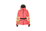 Dámská funkční lyžařská bunda Moia2-T v neonové růžovo limetkové barvě